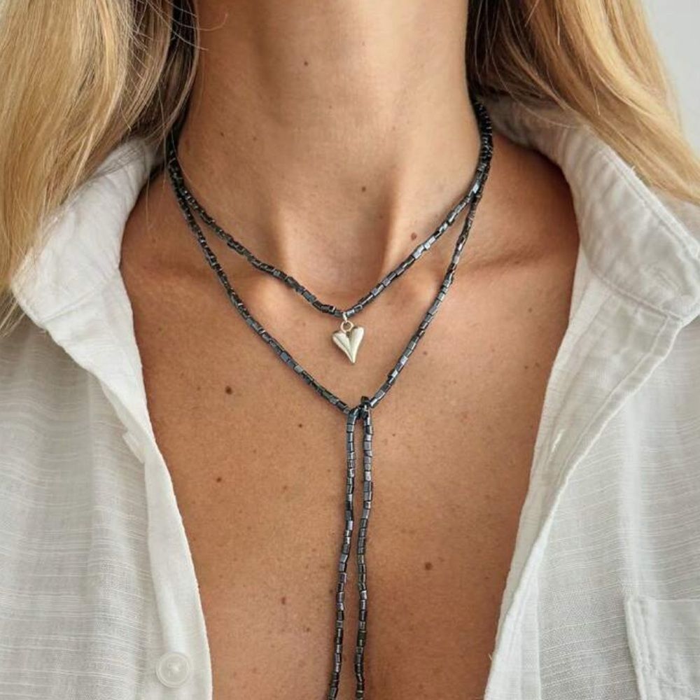 Boho heart Necklace M1578